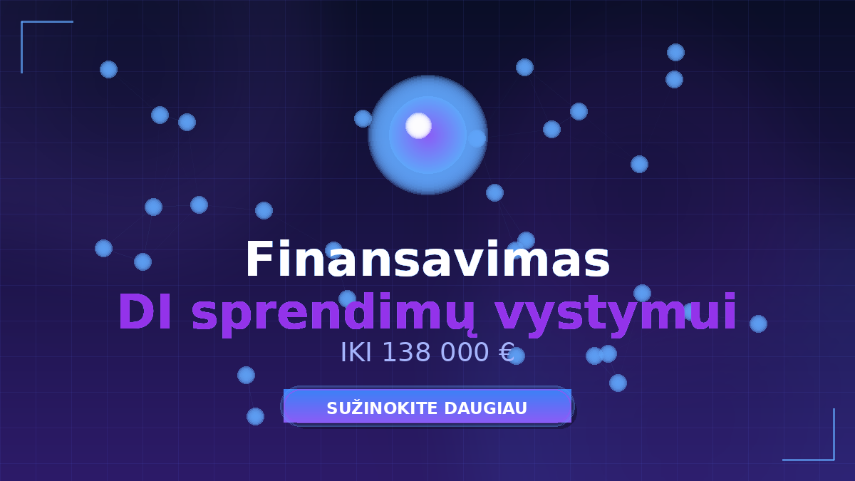 Parama DI sprendimų vystymui – naujas kvietimas MVĮ veikiančioms Vidurio ir vakarų Lietuvoje