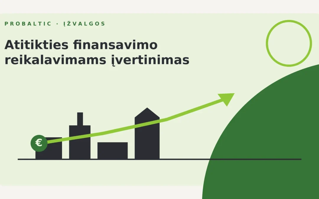 Atitikties finansavimo reikalavimams įvertinimas